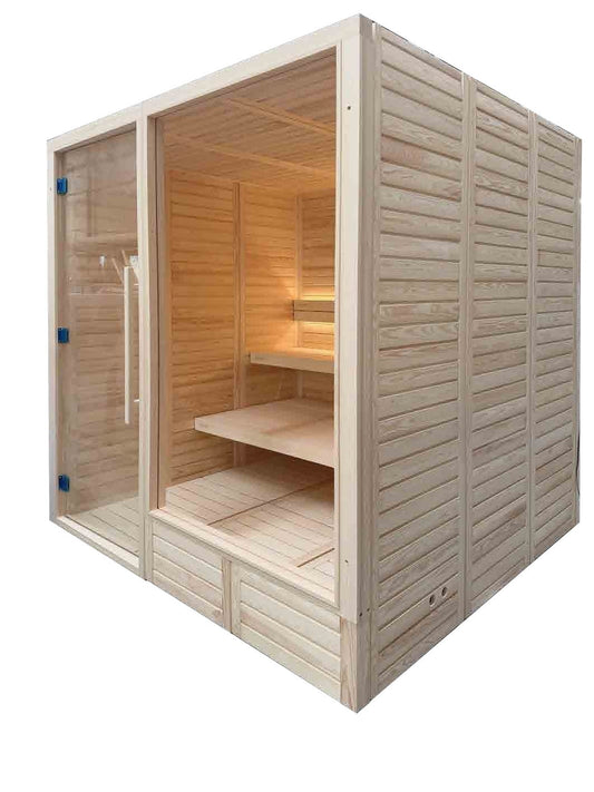 Saună finlandeză Select Plus din pin alb, 9 kW